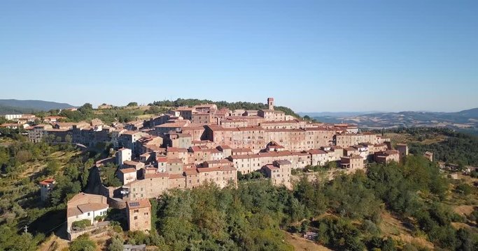Drone filming Chiusdino