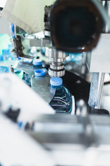 Bottling plant - Water bottling line for processing and bottling pure mineral carbonated water into bottles.