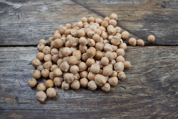A handful of chickpeas