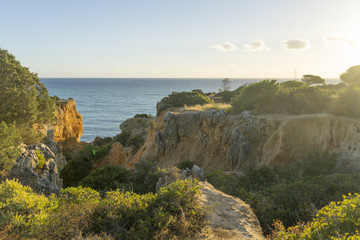 Fototapeta na wymiar Küstenlandschaft an der Algarve, Portugal