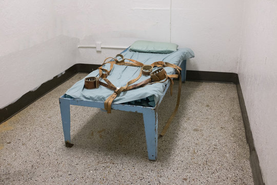 Asylum Bed with Restraints