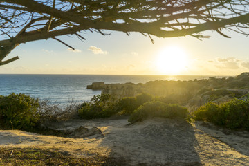 Abendliche K&uuml;ste der Algarve, Portugal
