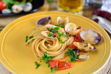 clams spaghetti