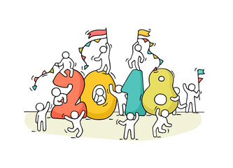 2018 Happy New Year background.