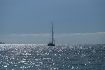 Segeljacht auf grosser Reise
