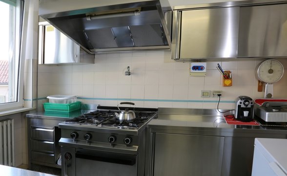 kitchen with stainless steel cookers