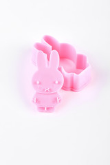 Silicone form for cake decoration. Silicone rabbit shaped mold. Cartoon soap making tools fondant cake design.