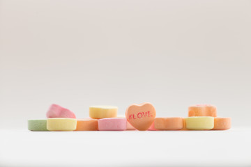 Valentine's day candy conversation hearts