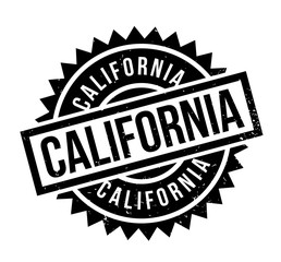 California rubber stamp. Grunge design with dust scratches. Effects can be easily removed for a clean, crisp look. Color is easily changed.