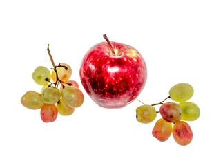 Apple on a white background