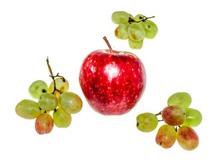 Apple on a white background