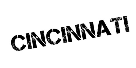 Cincinnati rubber stamp. Grunge design with dust scratches. Effects can be easily removed for a clean, crisp look. Color is easily changed.