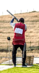 Plexiglas foto achterwand Man with a sports rifle © kvdkz