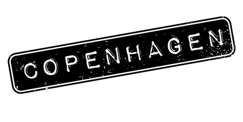 Copenhagen rubber stamp. Grunge design with dust scratches. Effects can be easily removed for a clean, crisp look. Color is easily changed.