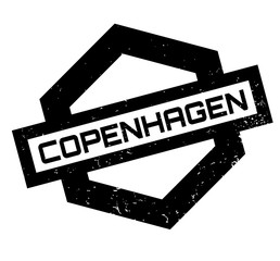 Obraz premium Copenhagen rubber stamp. Grunge design with dust scratches. Effects can be easily removed for a clean, crisp look. Color is easily changed.