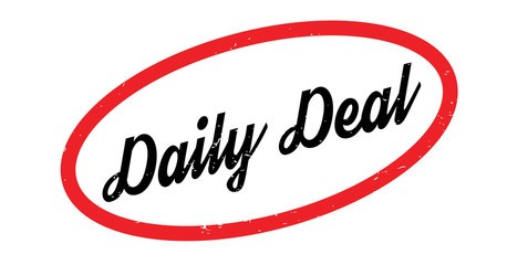 Daily Deal rubber stamp. Grunge design with dust scratches. Effects can be easily removed for a clean, crisp look. Color is easily changed.
