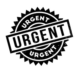 Obraz premium Urgent rubber stamp. Grunge design with dust scratches. Effects can be easily removed for a clean, crisp look. Color is easily changed.