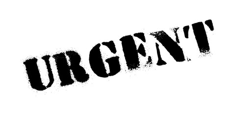 Urgent rubber stamp. Grunge design with dust scratches. Effects can be easily removed for a clean, crisp look. Color is easily changed.