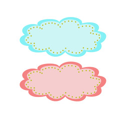 nuvolette celeste e rosa