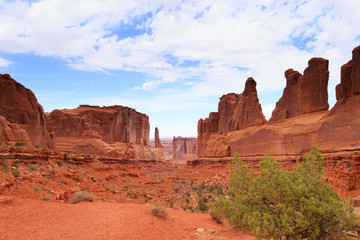 Fototapeta premium Panorama from Arches National Park, Utah. USA