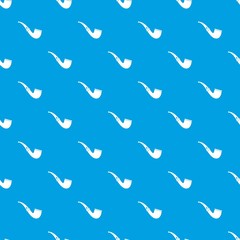 Smoking pipe pattern seamless blue