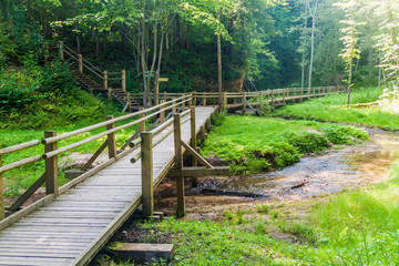 Boardwalk in Gauja National Park, Latvia