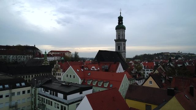 Luftaufnahme der Stadt Freising