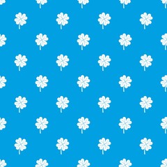 Clover leaf pattern seamless blue