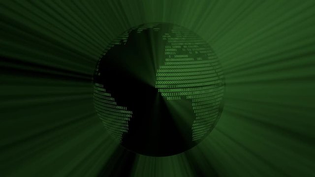 a world of binary digits &ndash; digital earth with bits and bytes