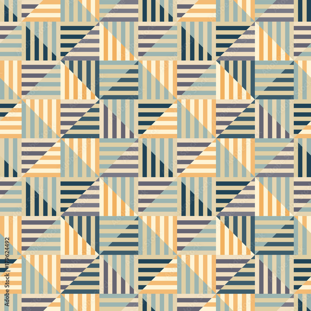 Aufkleber seamless geometric pattern. geometric simple print. vector repeating texture with triangles.