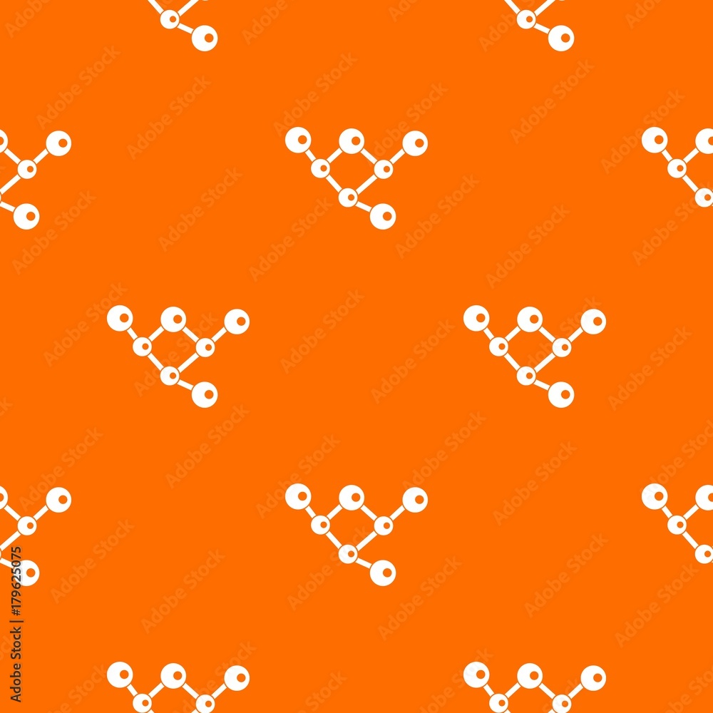 Poster molecule structure pattern seamless