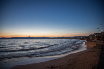 Twilight on the beach