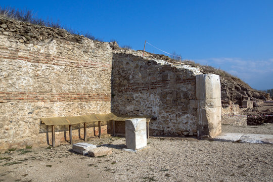 Heraclea Sintica -  Ruins of ancient Greek polis  built by Philip II of Macedon,  located near town of Petrich, Bulgaria