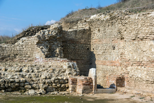 Heraclea Sintica -  Ruins of ancient Greek polis  built by Philip II of Macedon,  located near town of Petrich, Bulgaria