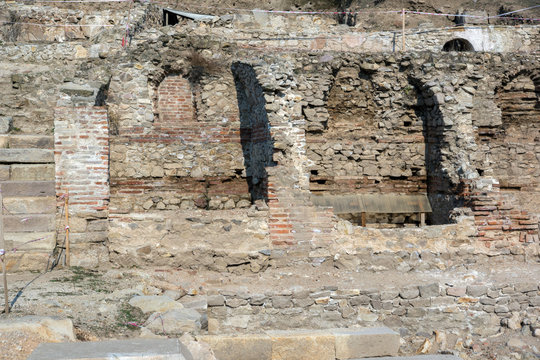 Heraclea Sintica -  Ruins of ancient Greek polis  built by Philip II of Macedon,  located near town of Petrich, Bulgaria