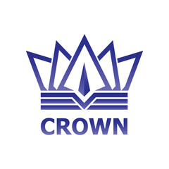 Blue Crown modern Logo