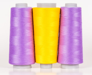 Vary colored thread coils
