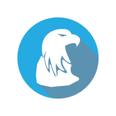 head of eagle head flat icon