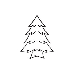 christmas tree vector illustration