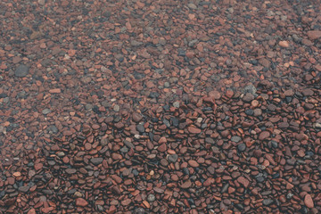 Gentle Wave Over Beach Pebbles