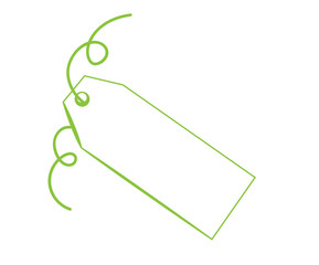Blank Green Tag
