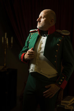 Military uniform of the officer of the army of Napoleon.