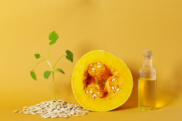 Pumpkin and oil made from pumpkin seeds