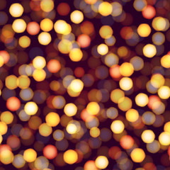 Abstract background defocused night lights. Vector