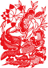 Chinese traditional folk culture Spring Festival stickers