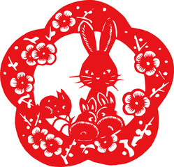 Chinese traditional folk culture Spring Festival stickers