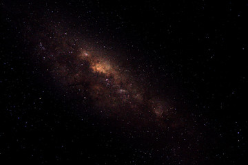 Obraz na płótnie Canvas Milky way and stars in dark night