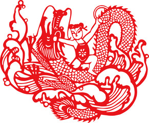 Chinese traditional folk culture Spring Festival stickers