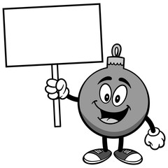 Obraz premium Christmas Ornament with Sign Illustration