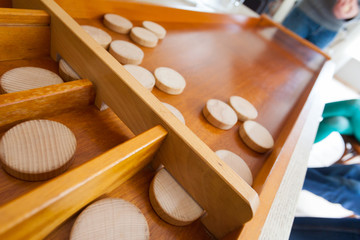 Dutch family game sjoelen